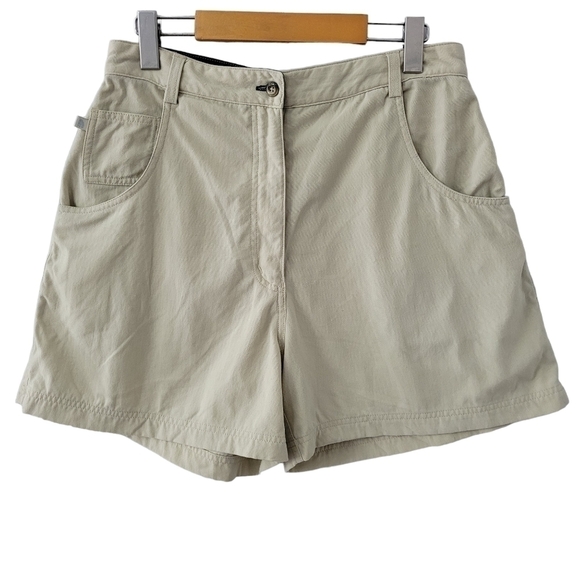The North Face Pants - 𝅺NORTH Face Y2K Shorts Khaki Hi-Waist Hike Athleisure Nylon Size 12